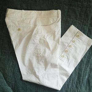 White Crop Pants - Club Monaco